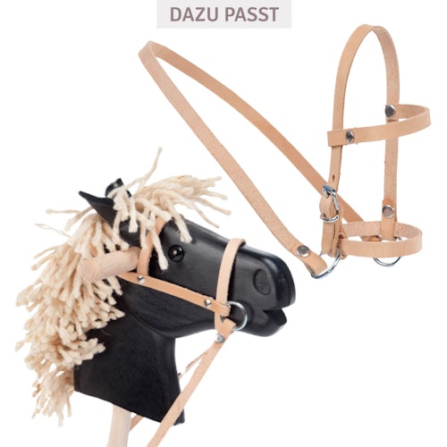 Steckenpferd Holz Rappe