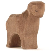 Schaf braun handbemalt Holzfigur 8 cm hoch