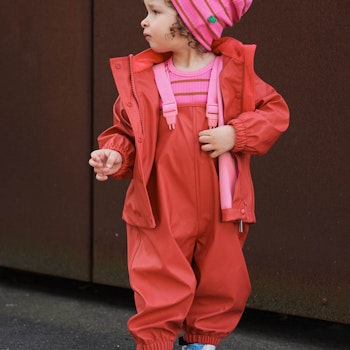Regenbekleidung Set ungefüttert cranberry