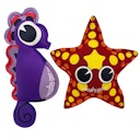 Vorschaubild 2er Set Wasserspieltiere schwimmend Neopren Seestern Seepferchen