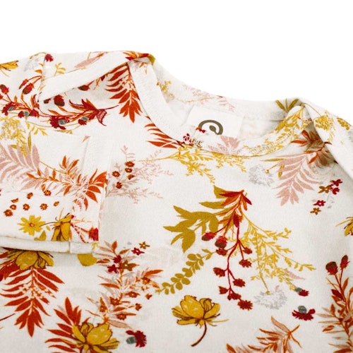 Edler Langarmbody Puffärmel floral