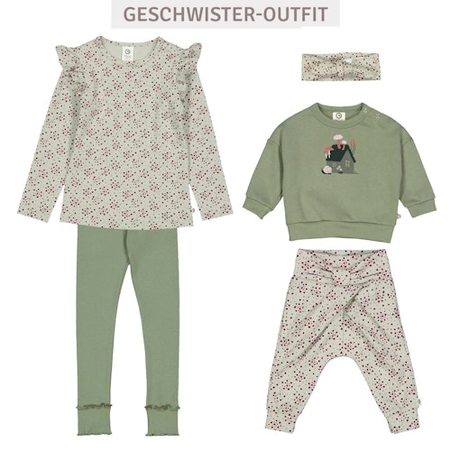 Edle Krabbelhose Schleife Blumen