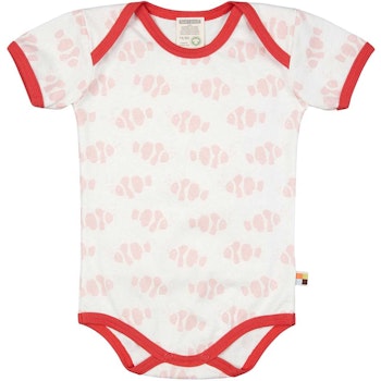 Body kurzarm Fische in rosé/hell
