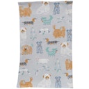 Vorschaubild Wende Schlauchschal Unterwasserwelt + Hunde blau 29x25cm