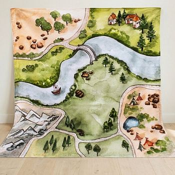 Spieltuch Bio-Baumwolle Königreich 100 x 100 cm