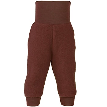 Woll Fleece Hose Softbund zimt-braun