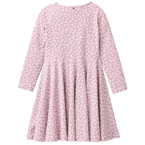 Langarm Flatterkleid Veilchen rosa