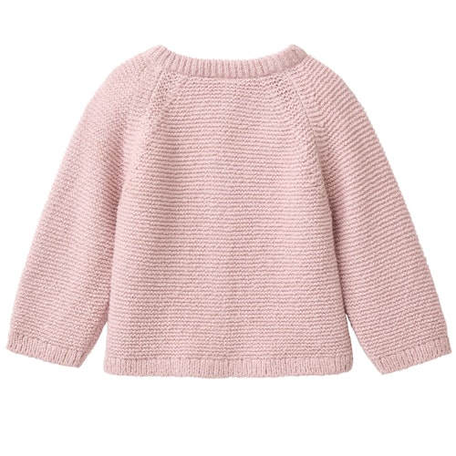 Klassische Strickjacke Knopfleiste malve