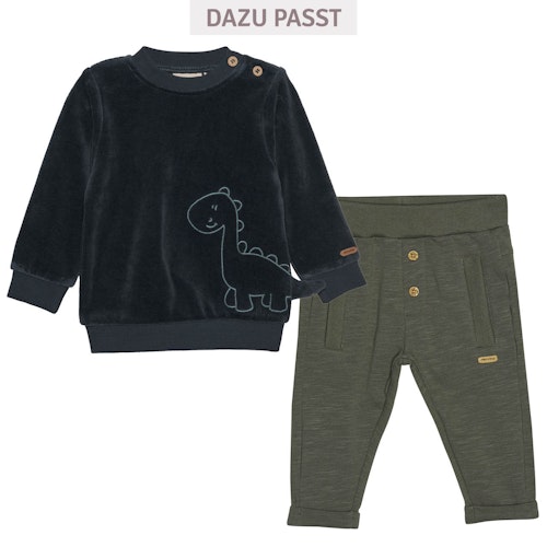 Velour Pullover Tiermotiv