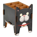 Vorschaubild Stiftehalter Katze – Holz Stiftebox mit Stecksystem