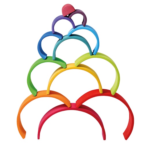 Regenbogen gross Grimms 12 teilig 35,5 cm - BUNT