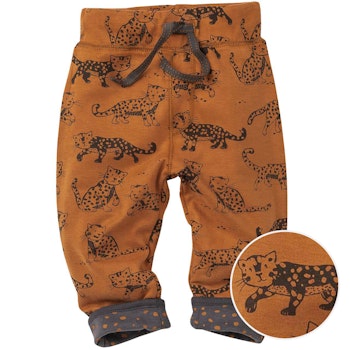 Dicke Wendehose Schneeleopard braun
