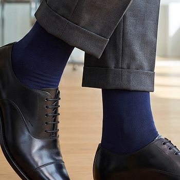 Socken 4er-Pack uni blau