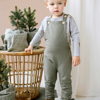 Strampler ohne Arm in khaki