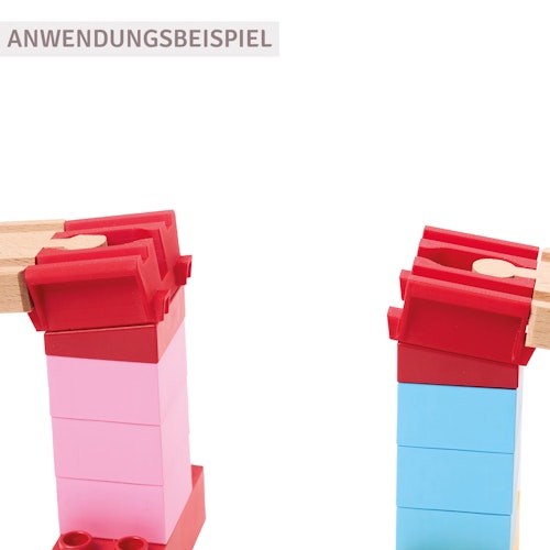 Verbindungsstücke Holzeisenbahn Basis-Set 8 Teile