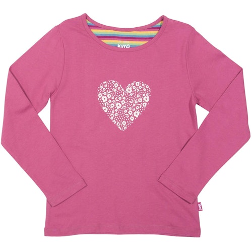 Langarmshirt Herz-Motiv
