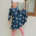Vorschaubild Langarm Flatterkleid Füchse