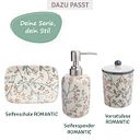 Vorschaubild Seifenschale ROMANTIC rechteckig aus Keramik