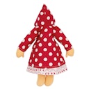 Vorschaubild Nanchen Puppenkleidung Tupfenmäntelchen, 38 cm Stoffpuppe