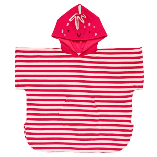 Bade Poncho mit Kapuze - Streifen