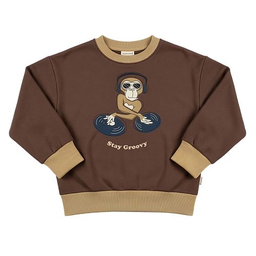 Pullover beige Wikinger Print