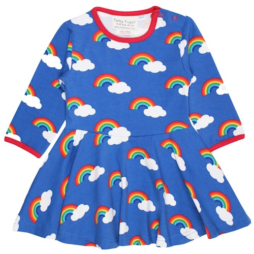 Langarm Skaterkleid Regenbogen
