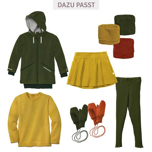 Jacke Disana langarm Schurwolle Uni