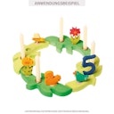 Vorschaubild Grimms Deko Zweig dunkelgrün für Osterkranz