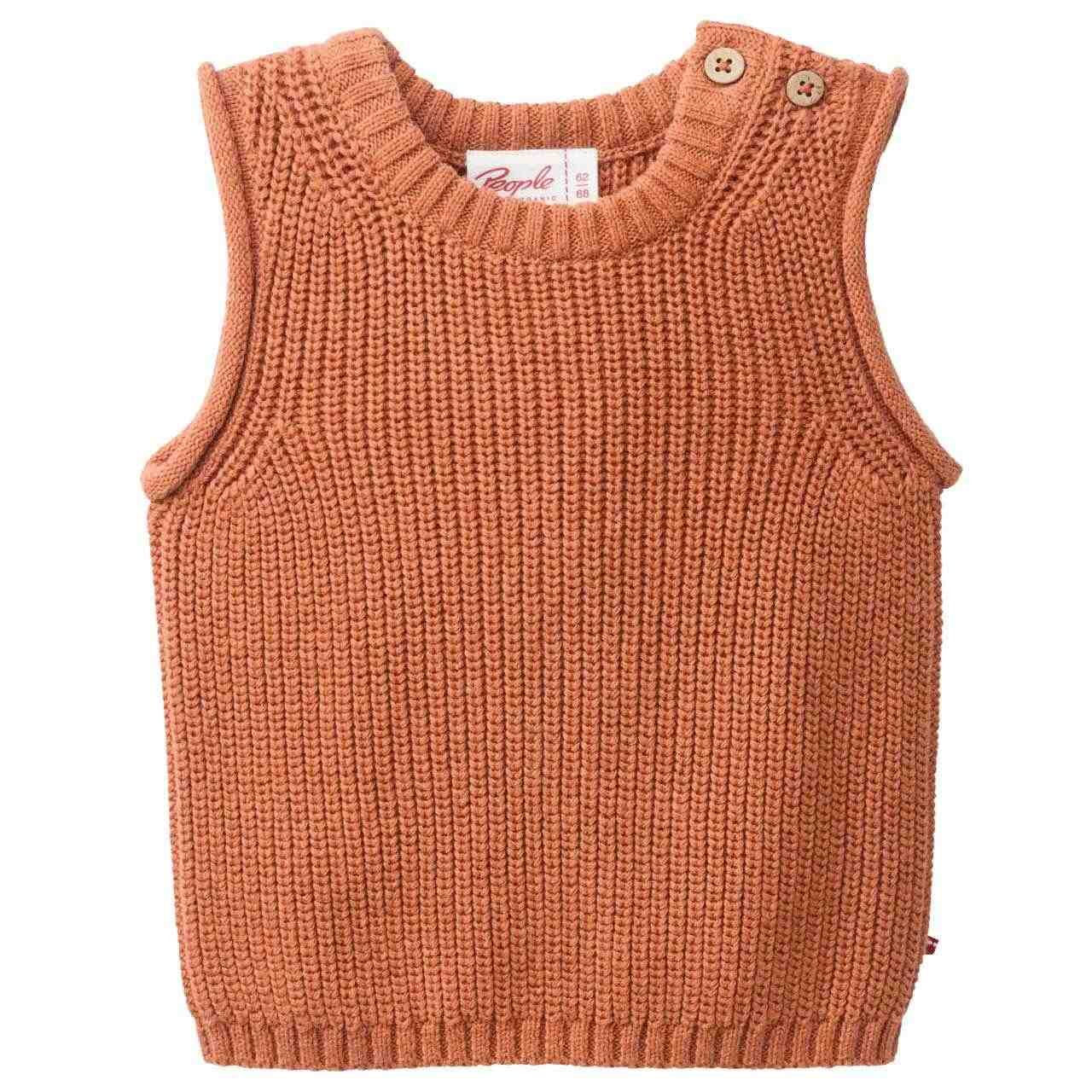 Pullunder People Wear Organic Strick kurzarm