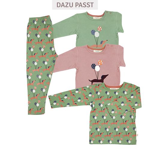 Langarmshirt Pigeon Organics Interlock/Jersey Motiv