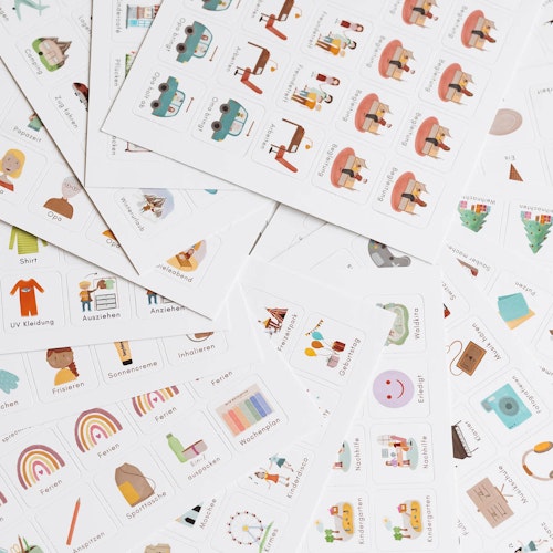 Bunter Familienwochenplaner A3 inkl. 560 Symbole