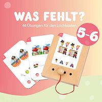 Was fehlt? 5-6 J. Kartensatz (ohne Lochkasten)