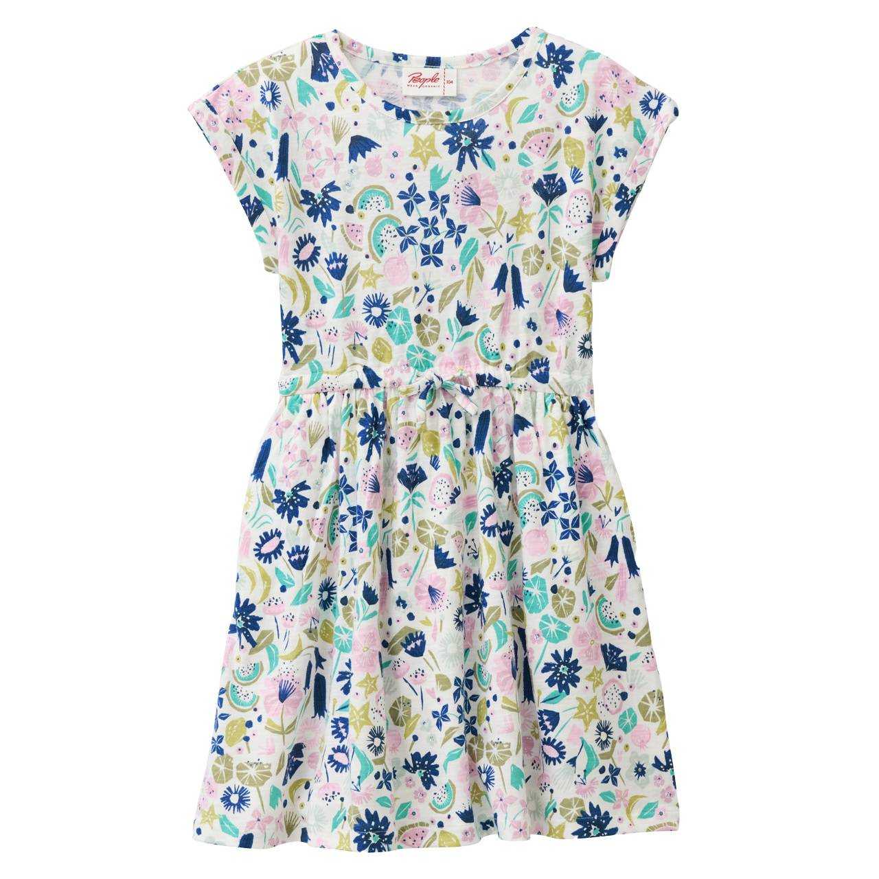 Lässiges Kleid tropische Blüten