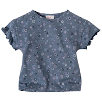 T-Shirt Rüschenärmel Frühlingsblumen