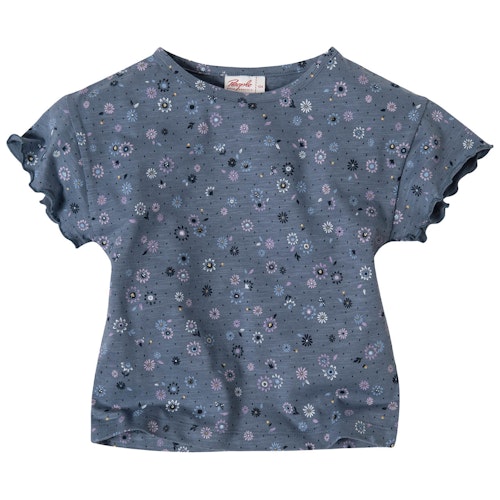 T-Shirt Rüschenärmel Frühlingsblumen