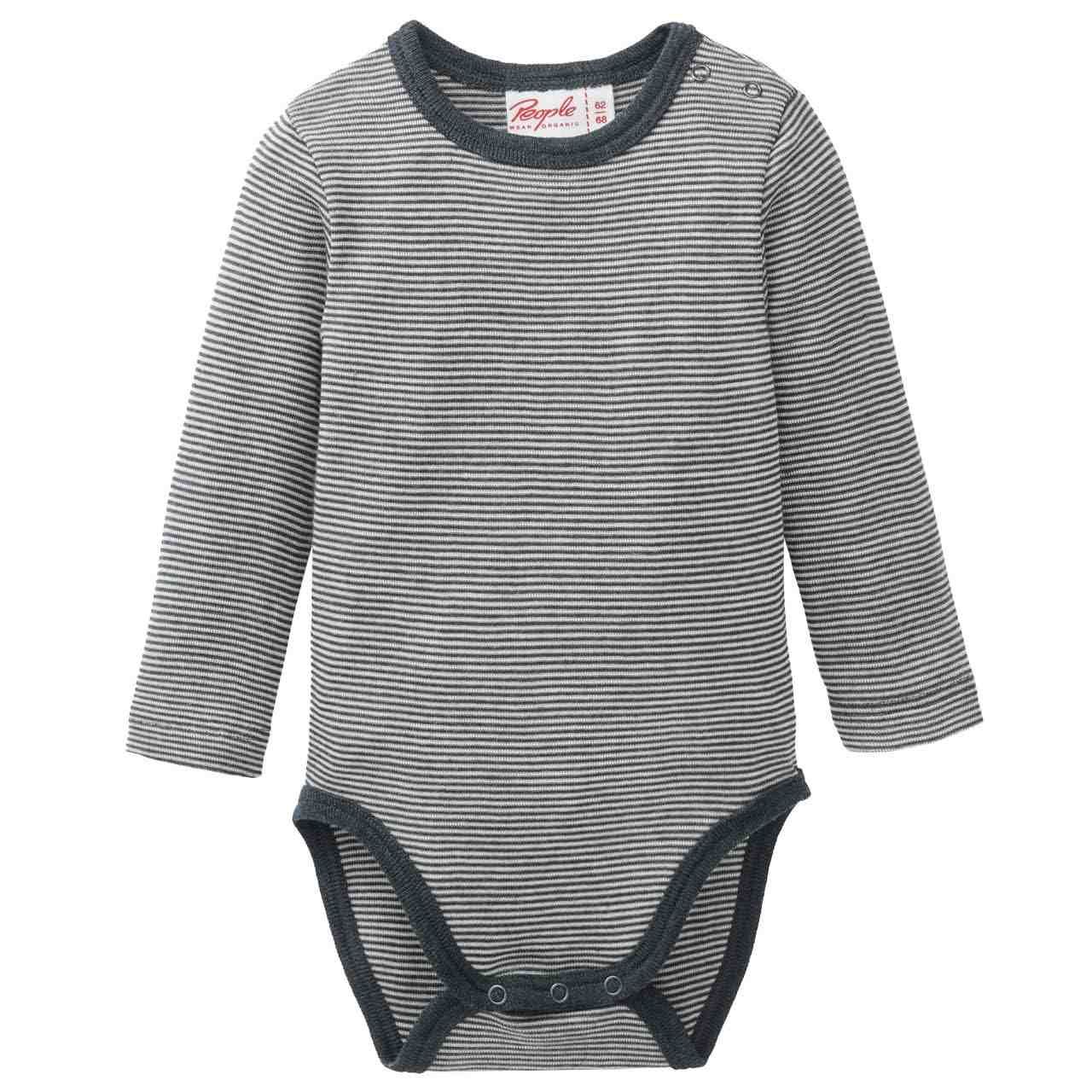 Body People Wear Organic Wolle/Seide langarm Uni