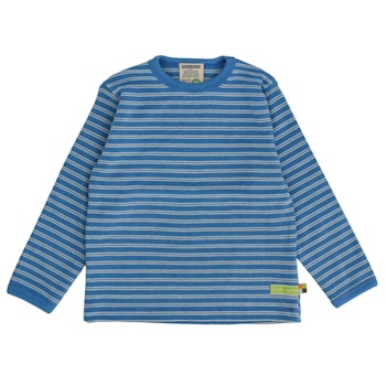 Dickeres Langarmshirt marine gestreift
