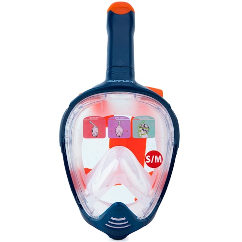 L/XL Vollgesichtsmaske zum Schnorcheln für Erwachsene