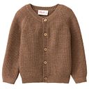 Vorschaubild Weiche Strickjacke Knopfleiste braun