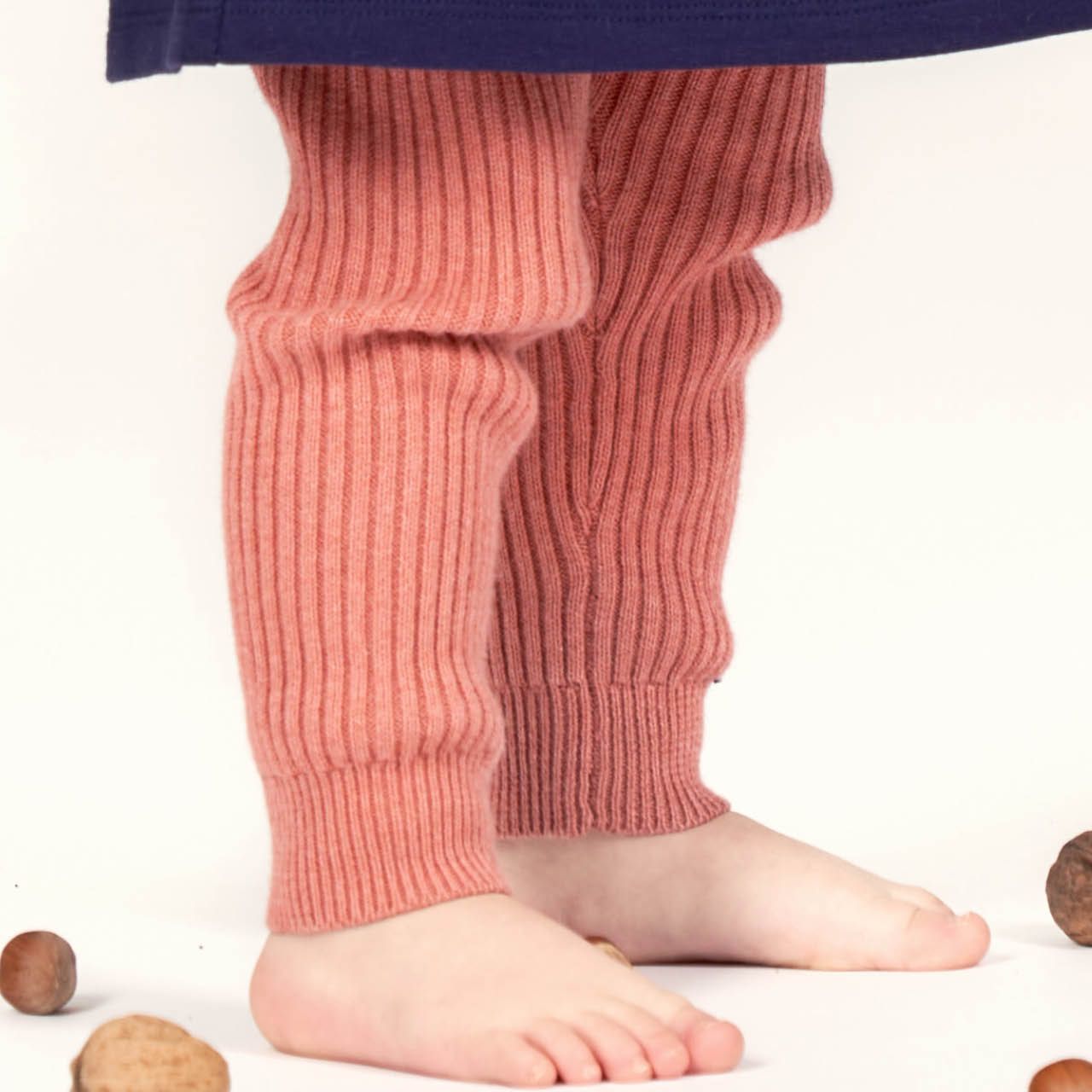 Leggings Sense Organics Strick lang Uni