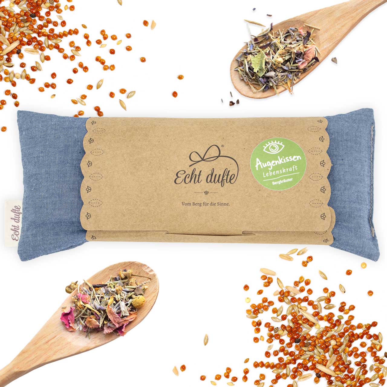 Bio Augenkissen mit Bergkräuter-Füllung