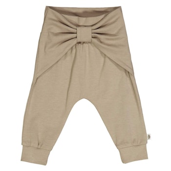 Edle Krabbelhose Schleife hellbraun