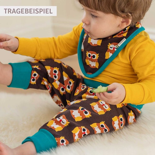 Mitwachsende Krabbelhose Bündchen Alloverprint