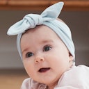 Vorschaubild Edles Haarband uni babyblau
