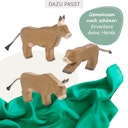 Vorschaubild Almkuh fressend Holzfigur 8,6 cm