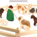 Vorschaubild Tiergehege Holz Zaun zusammenklappbar 200 cm