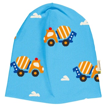 Beanie leicht Betonmischer blau