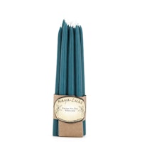 Maya Licht –Palmölfreie Kerzen 14cm 10er Set türkis