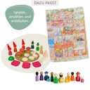 Vorschaubild Spieltuch Seide Puppenhaus Suchbild 53 x 74 cm