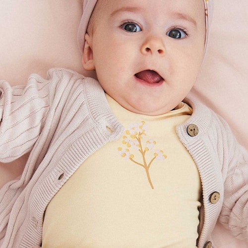 Weiches Frottee Top Pünktchen Design